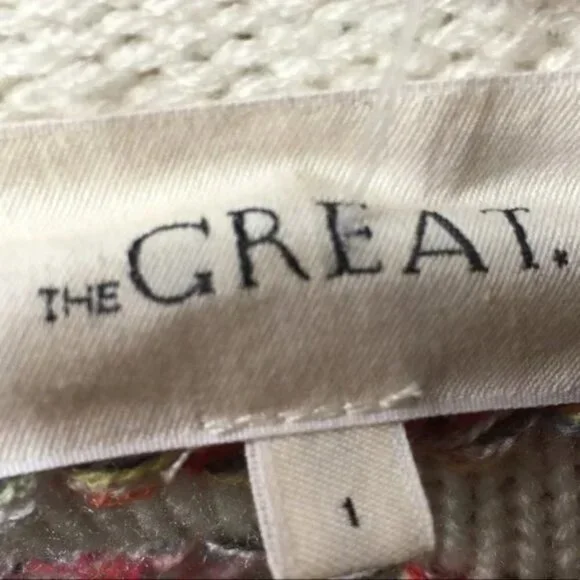 THE GREAT The Monster Fuzzy Multiple Tone Cardigan I Size 1 US - 4-6 S - Picture 13 of 13